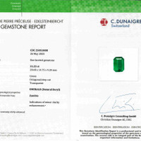 21.23 Ct. Emerald from Zambia Scan Report