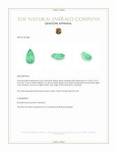 4.60 Ct. Emerald from Colombia Appraisal