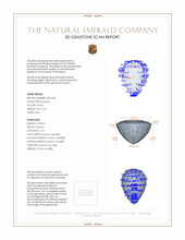 0.66 Ct. Emerald from Zambia 3 D Scan Report