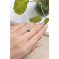 0.82 Ct. Emerald from Zambia Life Style
