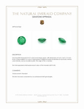 0.57 Ct. Emerald from Zambia Appraisal