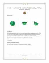 0.44 Ct. Emerald from Zambia Appraisal