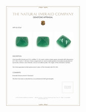 21.36 Ct. Cabochon Emerald from Zambia Appraisal