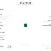 21.36 Ct. Cabochon Emerald from Zambia Scan Report