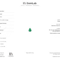 9.20 Ct. Cabochon Emerald from Zambia Scan Report