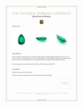 0.58 Ct. Emerald from Zambia Appraisal