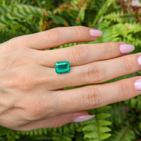 3.58 Ct. Emerald from Zambia Life Style