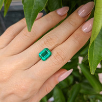 3.58 Ct. Emerald from Zambia Life Style