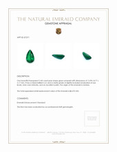 3.40 Ct. Emerald from Zambia Appraisal