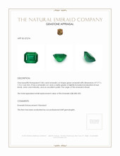 2.86 Ct. Emerald from Brazil Appraisal