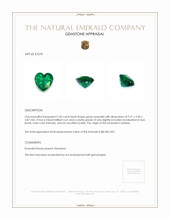 2.50 Ct. Emerald from Zambia Appraisal