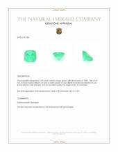 1.89 Ct. Emerald from Colombia Appraisal