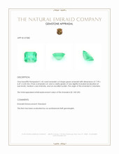 1.45 Ct. Emerald from Colombia Appraisal