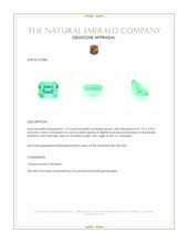 1.23 Ct. Emerald from Colombia Appraisal