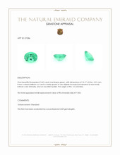 2.42 Ct. Emerald from Colombia Appraisal