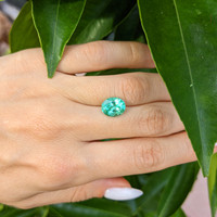 2.42 Ct. Emerald from Colombia Life Style