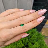 0.48 Ct. Emerald from Madagascar Life Style