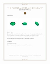 0.89 Ct. Emerald from Colombia Appraisal