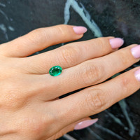 0.89 Ct. Emerald from Colombia Life Style