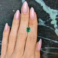 0.89 Ct. Emerald from Colombia Life Style