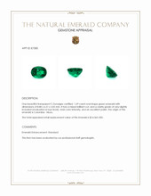 1.69 Ct. Emerald from Colombia - Muzo Appraisal