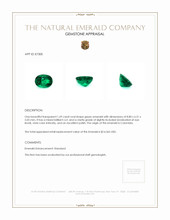 1.69 Ct. Emerald from Colombia Appraisal