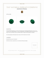 3.16 Ct. Emerald from Colombia Appraisal