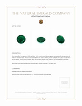 3.16 Ct. Emerald from Colombia Appraisal