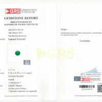 3.17 Ct. Emerald from Colombia Scan Report