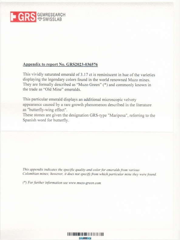 3.17 Ct. Emerald from Colombia