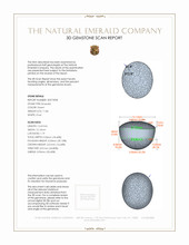 11.86 Ct. Cabochon Emerald from Colombia 3 D Scan Report