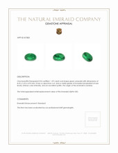 1.39 Ct. Cabochon Emerald from Zambia Appraisal