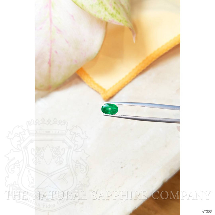 1.39 Ct. Cabochon Emerald from Zambia