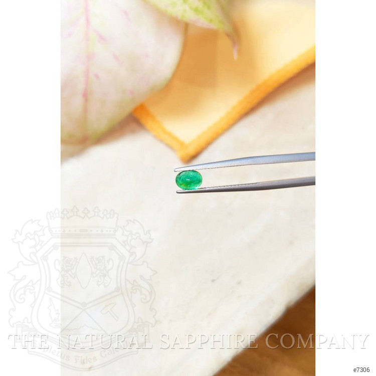 0.89 Ct. Cabochon Emerald from Zambia