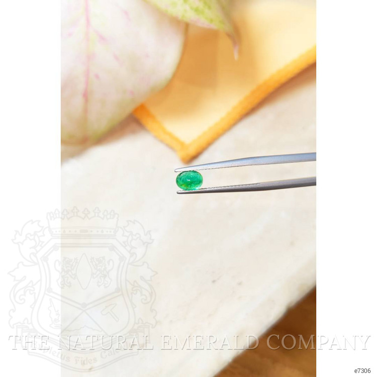 0.89 Ct. Cabochon Emerald from Zambia