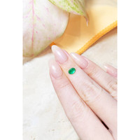 0.89 Ct. Cabochon Emerald from Zambia Life Style