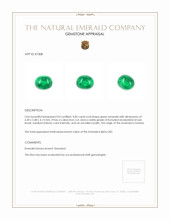 0.85 Ct. Cabochon Emerald from Zambia Appraisal