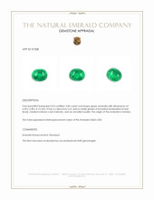 0.85 Ct. Cabochon Emerald from Zambia Appraisal
