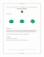 0.85 Ct. Cabochon Emerald from Zambia Appraisal