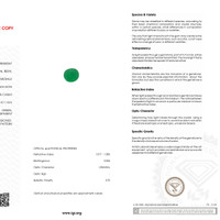 0.85 Ct. Cabochon Emerald from Zambia Scan Report