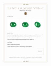 0.99 Ct. Cabochon Emerald from Zambia Appraisal