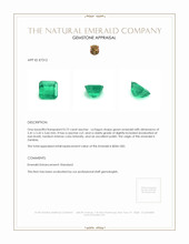 0.72 Ct. Emerald from Zambia Appraisal