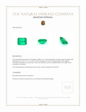 2.61 Ct. Emerald from Colombia Appraisal