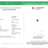 2.61 Ct. Emerald from Colombia Scan Report