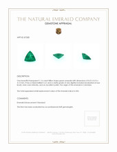 1.16 Ct. Emerald from Colombia Appraisal