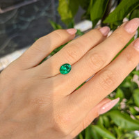 1.29 Ct. Emerald from Colombia Life Style