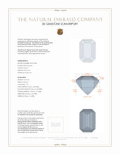 0.55 Ct. Emerald from Russia 3 D Scan Report
