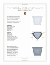 0.89 Ct. Emerald from Russia 3 D Scan Report