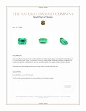0.83 Ct. Emerald from Russia Appraisal
