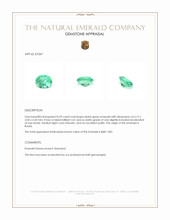 0.59 Ct. Emerald from Russia Appraisal